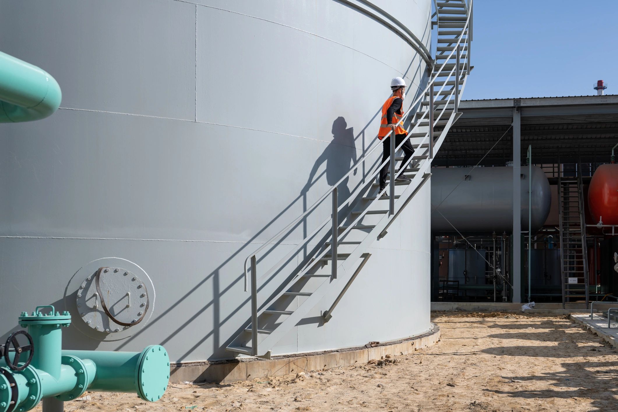 industrial water tank platform
